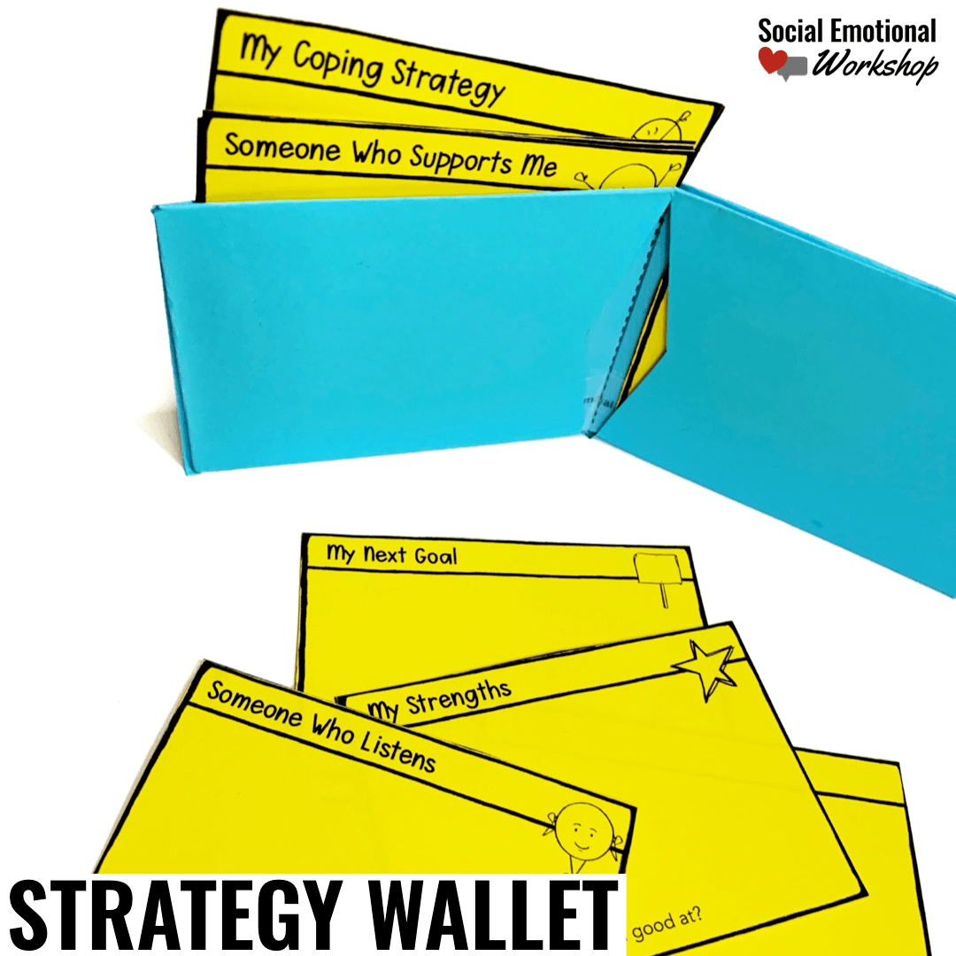 counseling termination strategy wallet | social emotional workshop