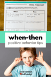 Behavior Strategies: When Then Statement