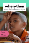 Behavior Strategies: When Then Statement